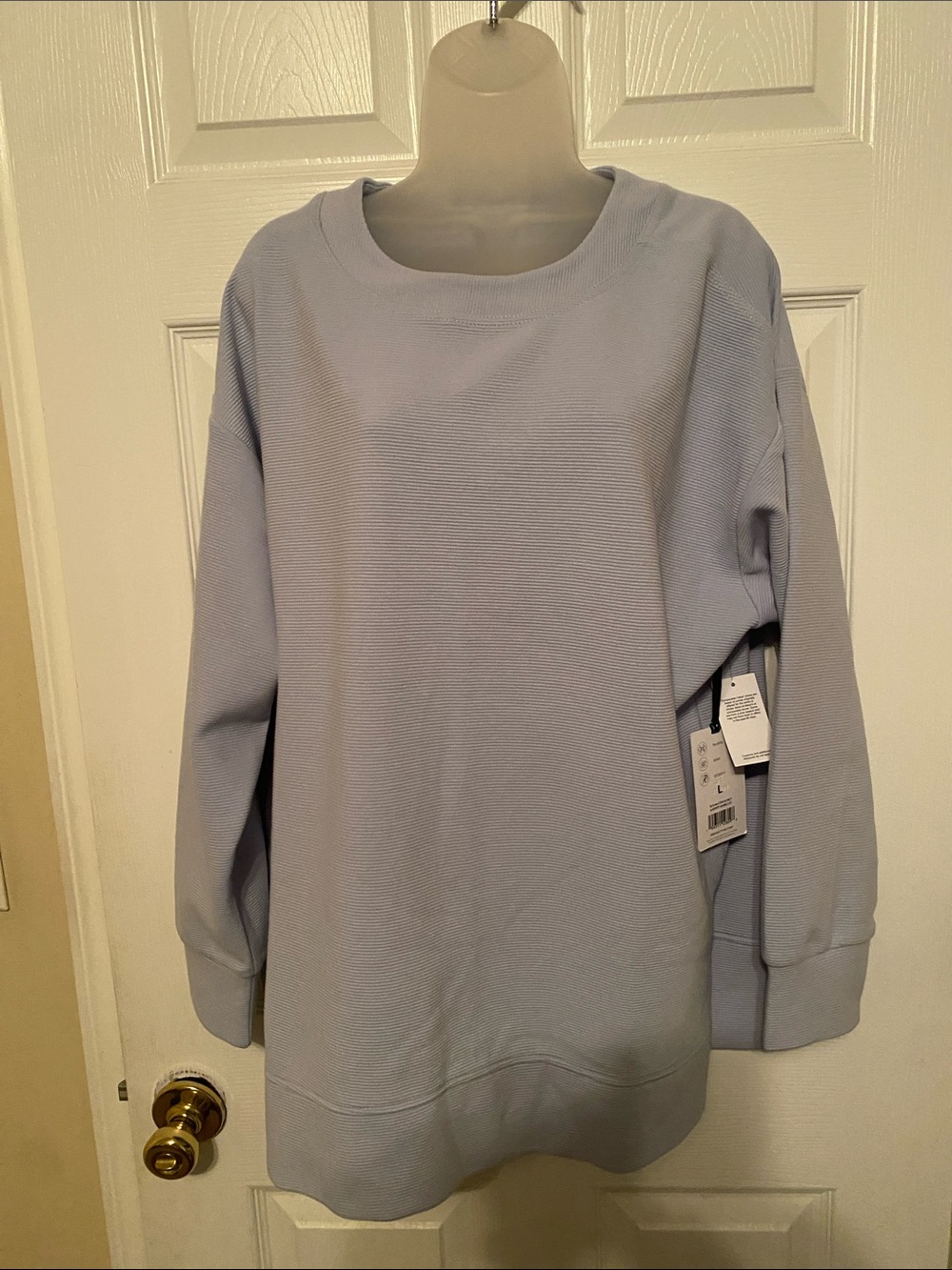RBX Light Blue Oversized Waffle Sweatshirt